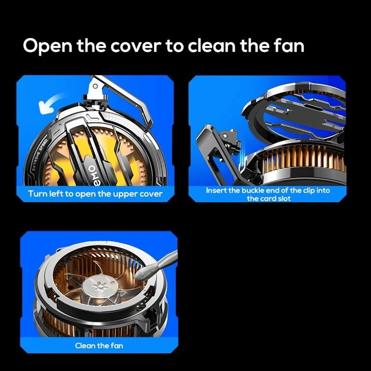 MEMO CX07 RGB Semiconductor Phone Cooler – 15W Mobile Gaming Cooling Fan