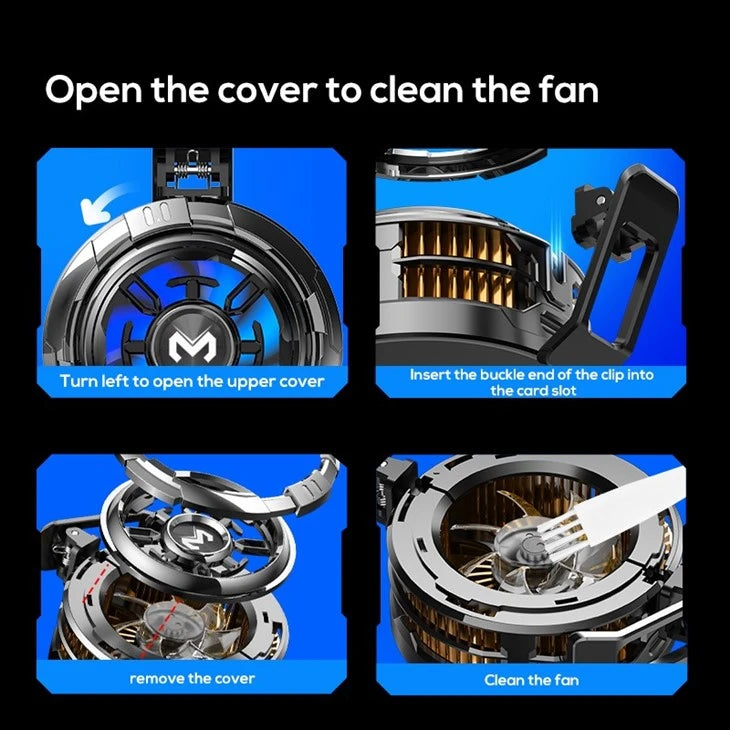 MEMO CX08 Mobile Phone Cooler – 15W Gaming Cooling Fan with RGB