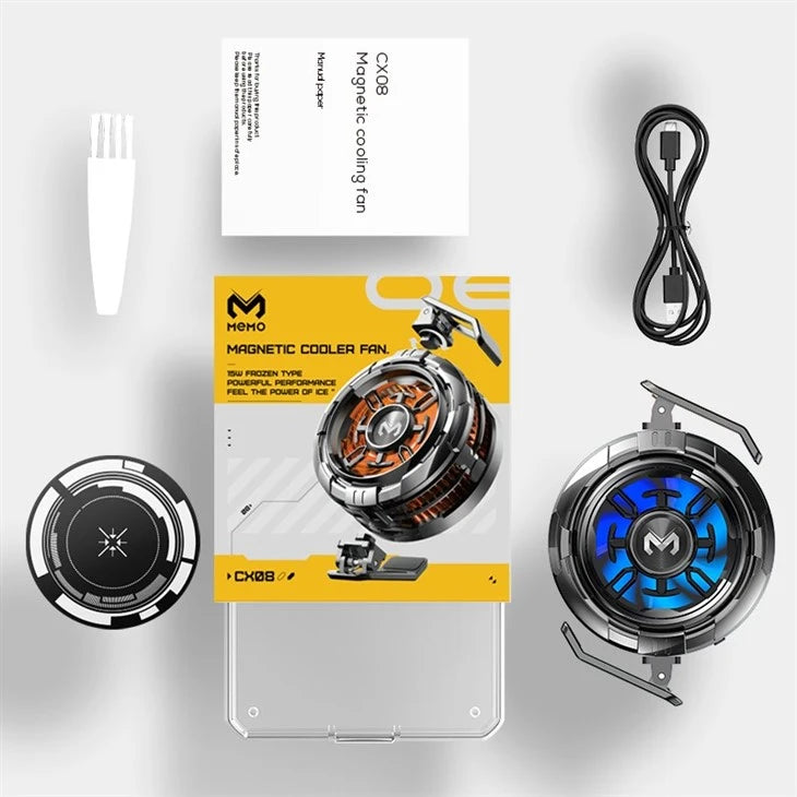 MEMO CX08 Mobile Phone Cooler – 15W Gaming Cooling Fan with RGB