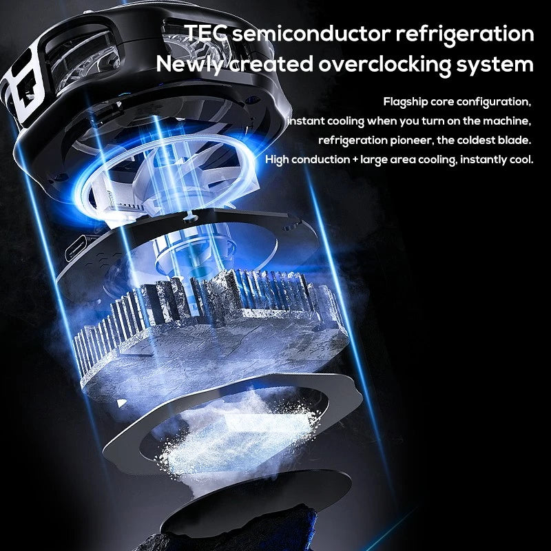 MEMO CX10 Magnetic Phone Cooler – Digital Display RGB Gaming Mobile Radiator